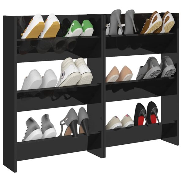 VXL8720286559758_g_en_hd_1.jpg vidaXL Nástenné skrinky na topánky 2 ks, lesklé čierne 60x18x90 cm – Obrázok 3