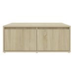 vidaXL Konferenčný stolík, dub sonoma 80x80x31 cm, kompozitné drevo – Obrázok 4