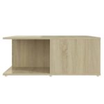 vidaXL Konferenčný stolík, dub sonoma 80x80x31 cm, kompozitné drevo – Obrázok 5