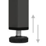 vidaXL Komoda antracitová 75x35x70 cm oceľ a tvrdené sklo – Obrázok 10