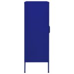 vidaXL Úložná skrinka námornícka modrá 80x35x101,5 cm oceľ – Obrázok 6
