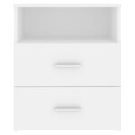 vidaXL Nočný stolík biely 50x32x60 cm – Obrázok 6