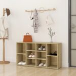 vidaXL Skrinka na topánky dub sonoma 103x30x54,5 cm drevotrieska