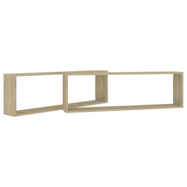 VXL8720286595060_g_en_hd_3.jpg vidaXL Nástenné police 2 ks, dub sonoma 100x15x30 cm, kompozitné drevo – Obrázok 5