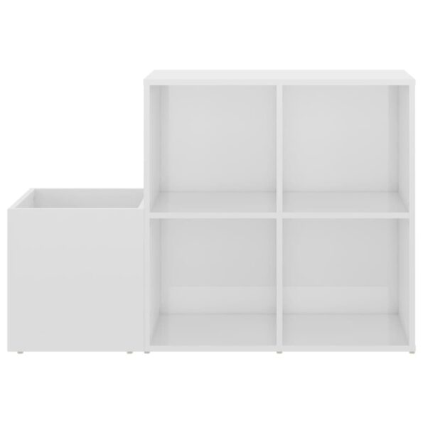 vidaXL Skrinka na topánky, lesklá biela 105x35,5x70cm kompozitné drevo – Obrázok 5