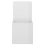 vidaXL Skrinka na topánky, lesklá biela 105x35,5x70cm kompozitné drevo – Obrázok 6