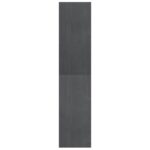 vidaXL Knižnica/deliaca stena sivá 40x30x135,5 cm masívna borovica – Obrázok 7