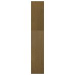 vidaXL Knižnica/deliaca stena medovo-hnedá 40x30x167,5 cm masívna borovica – Obrázok 7