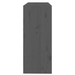 vidaXL Knižnica/deliaca stena sivá 80x30x71,5 cm masívna borovica – Obrázok 6
