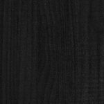 vidaXL Knižnica/deliaca stena čierna 100x30x103 cm masívna borovica – Obrázok 5