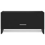 vidaXL Šatník, čierny 70x32,5x35 cm, kompozitné drevo – Obrázok 5