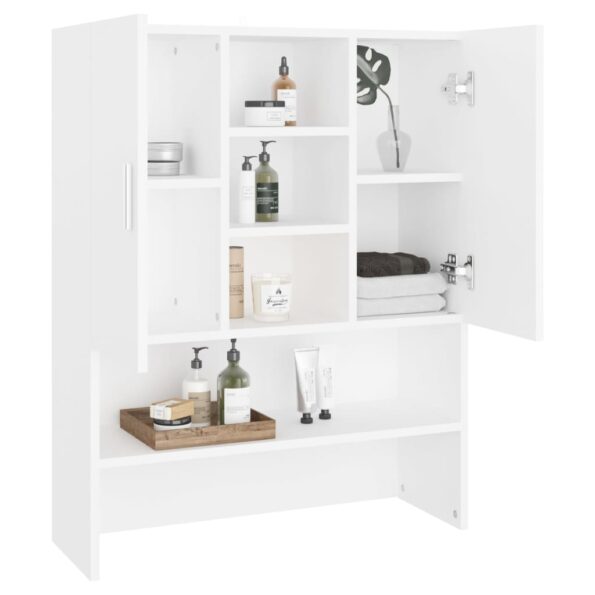 vidaXL Skrinka na práčku biela 70,5x25,5x90 cm – Obrázok 3
