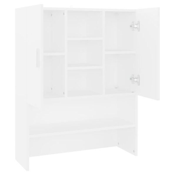 vidaXL Skrinka na práčku biela 70,5x25,5x90 cm – Obrázok 7