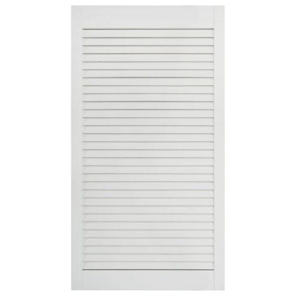 vidaXL Lamelové dvierka na skrinku 4 ks, biele 99,3x39,4 cm, borovica – Obrázok 4