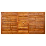 vidaXL Záhradný jedálenský stôl (150-200)x100x75 cm akáciové drevo – Obrázok 7