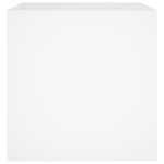 vidaXL Kvetináč biely 40x40x40 cm spracované drevo – Obrázok 5