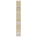 vidaXL Knižnica/deliaca stena, dub sonoma 80x24x186cm kompozitné drevo – Obrázok 6