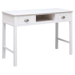 vidaXL Komoda biela 108x45x76 cm masívne drevo paulovnia