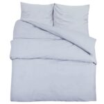 vidaXL Súprava obliečok sivá 220x240 cm ľahké mikrovlákno – Obrázok 2