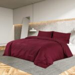 vidaXL Súprava obliečok čierna 240x220 cm ľahké mikrovlákno