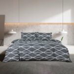 vidaXL Súprava obliečok na paplón sivá 135x200 cm bavlna – Obrázok 3