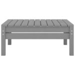 vidaXL 4-dielna záhradná sedacia súprava borovicový masív sivá – Obrázok 11