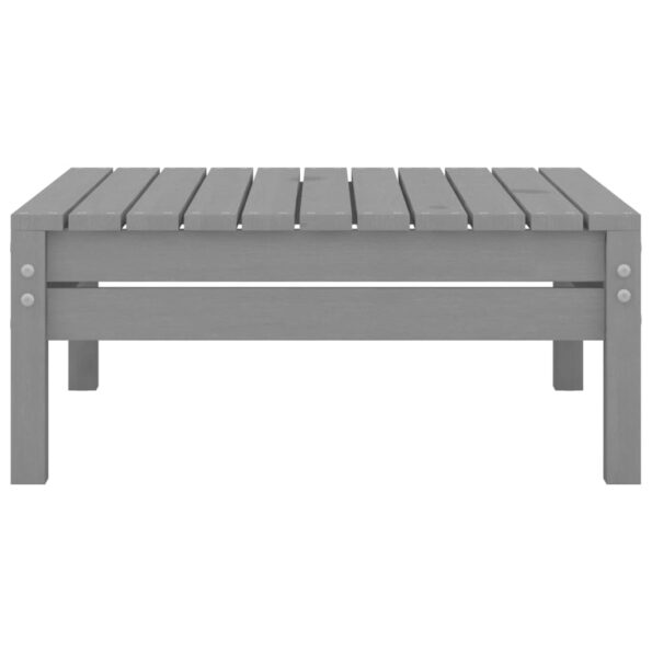 vidaXL 4-dielna záhradná sedacia súprava borovicový masív sivá – Obrázok 11