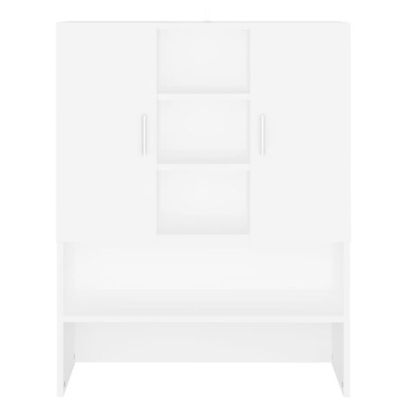 vidaXL Skrinka na práčku biela – Obrázok 11