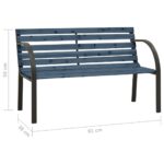 vidaXL Detská záhradná lavička 81 cm čínska jedľa sivá – Obrázok 6