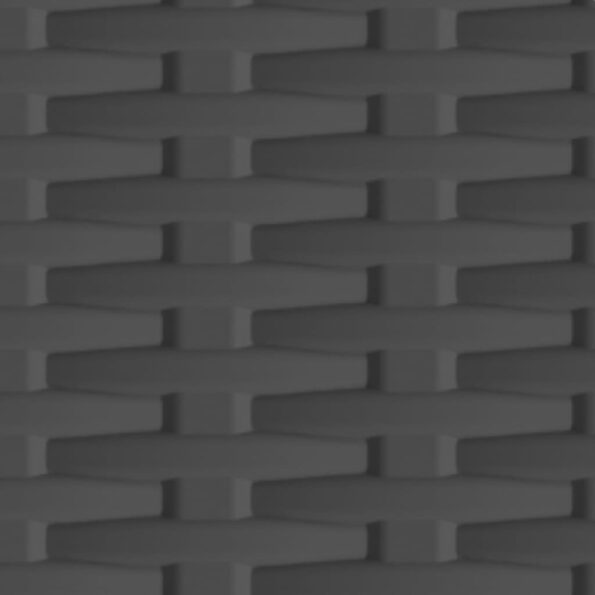 vidaXL Plastová skrinka 68x39x171,5 cm ratanový dizajn – Obrázok 3