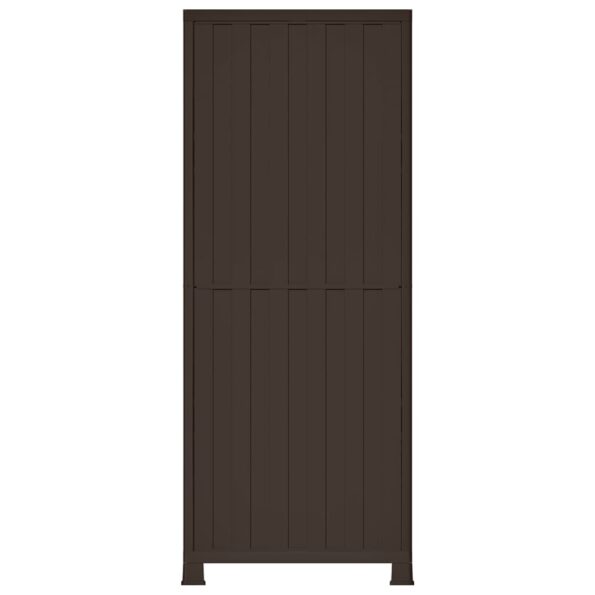 vidaXL Plastová skrinka 68x39x171,5 cm ratanový dizajn – Obrázok 8