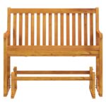 vidaXL Hojdacia záhradná lavička 110 cm akáciový masív – Obrázok 3