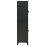 vidaXL Uzamykacia skriňa antracitová 38x45x180 cm oceľová – Obrázok 4