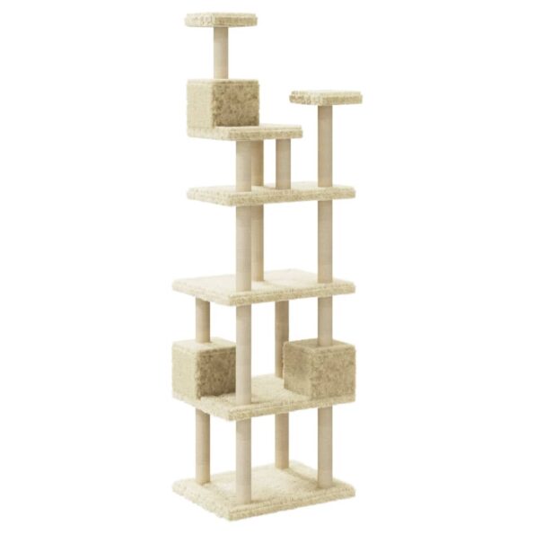 VXL8720286760604_g_en_hd_4.jpg vidaXL Škrabadlo pre mačky so sisalovými stĺpikmi krémové 188 cm – Obrázok 6