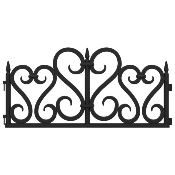 vidaXL Obruba trávnika 17 ks čierna 10 m PP – Obrázok 3