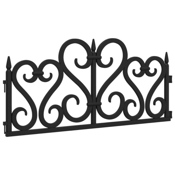 vidaXL Obruba trávnika 17 ks čierna 10 m PP – Obrázok 4