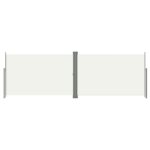 vidaXL Zaťahovacia bočná markíza krémová 200x600 cm – Obrázok 2