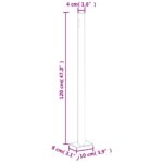 vidaXL Zaťahovacia bočná markíza hnedá 200x1000 cm – Obrázok 9
