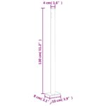 vidaXL Zaťahovacia bočná markíza červená 220x1000 cm – Obrázok 9