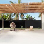 vidaXL Zaťahovacia bočná markíza čierna 180x1200 cm