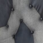 vidaXL Kreslo wingback sivé pravá koža – Obrázok 7