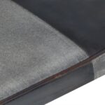 vidaXL Kreslo wingback sivé pravá koža – Obrázok 8