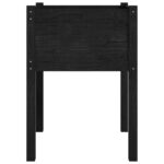 vidaXL Záhradný kvetináč čierny 50x50x70 cm borovicový masív – Obrázok 5