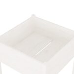 vidaXL Záhradný kvetináč biely 70x70x70 cm borovicový masív – Obrázok 6
