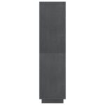 vidaXL Knižnica/deliaca stena sivá 80x35x135 cm masívna borovica – Obrázok 7