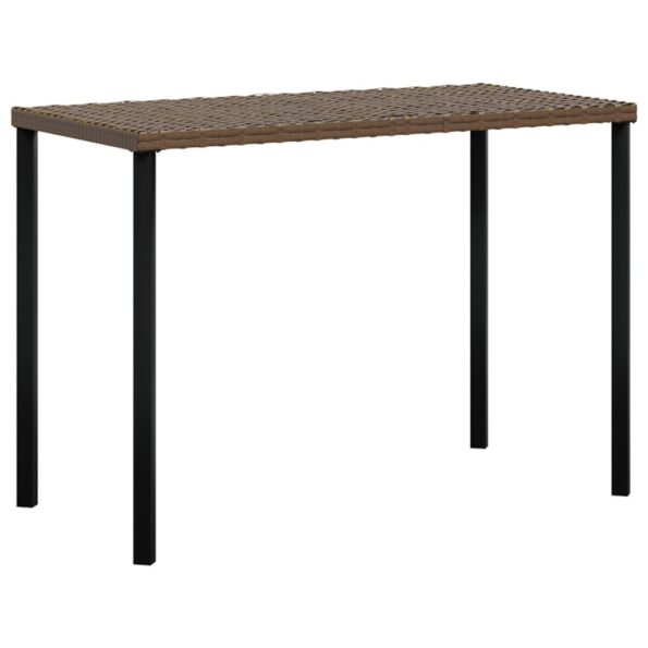 vidaXL 5-dielny záhradný sedací set so sedákmi tvar L polyratan hnedý – Obrázok 7