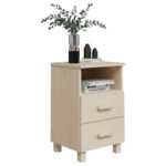 vidaXL Nočné stolíky HAMAR 2 ks, medovo hnedé 40x35x62 cm, masív – Obrázok 3