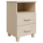 vidaXL Nočné stolíky HAMAR 2 ks, medovo hnedé 40x35x62 cm, masív – Obrázok 4