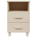 vidaXL Nočné stolíky HAMAR 2 ks, medovo hnedé 40x35x62 cm, masív – Obrázok 5