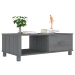 vidaXL Konferenčný stolík HAMAR, tmavosivý 100x55x35 cm, borovica – Obrázok 4